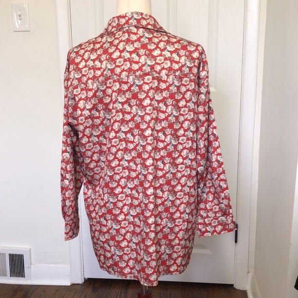 RIHOAS Womens Buttoned Down Long Sleeves Print Blouse - Size Medium - Picture 4 of 7